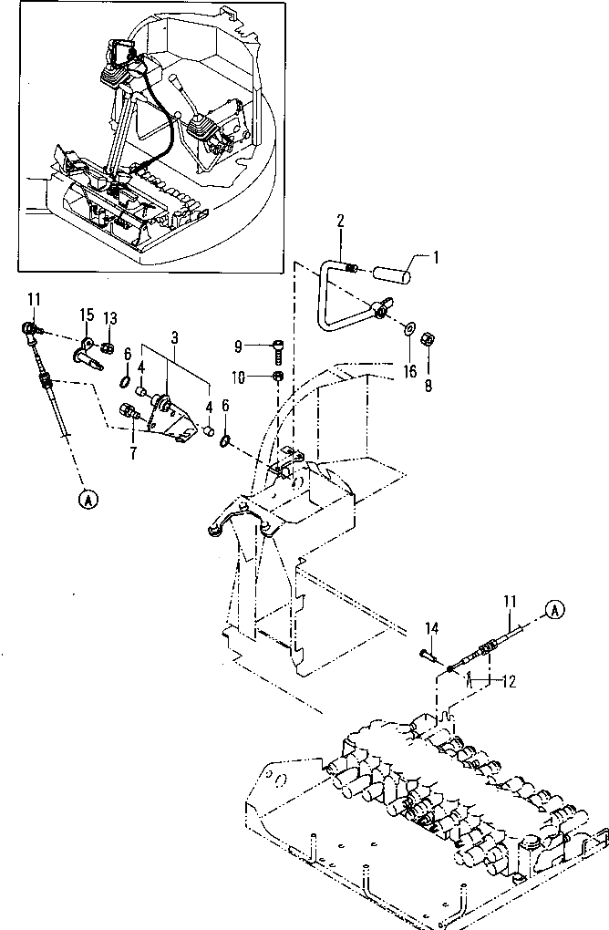 Болт YM26450-080352  Komatsu