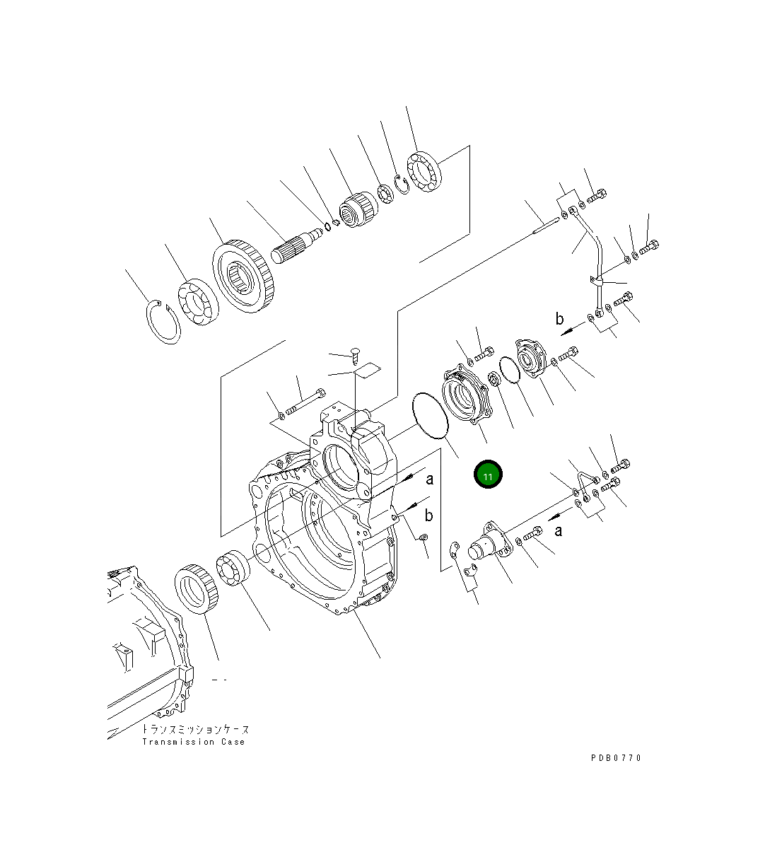 Крышка 17A-15-13181 Komatsu
