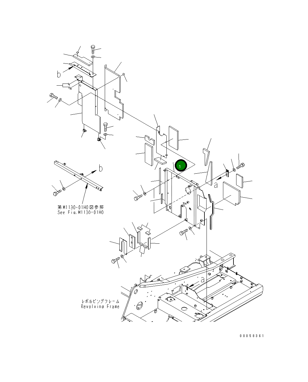 Крышка 21K-54-73312  Komatsu