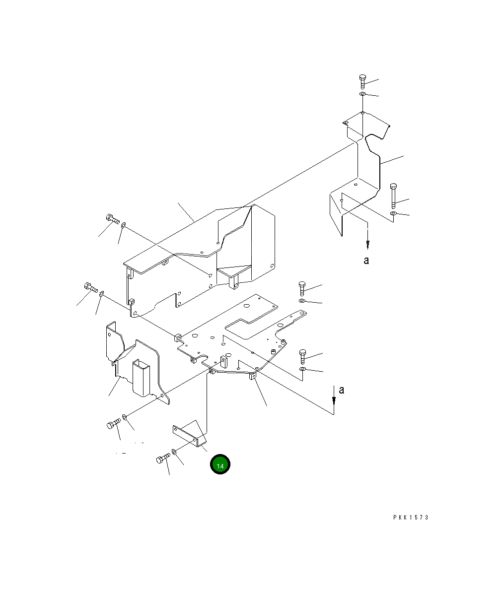 Крышка 14X-977-1540 Komatsu