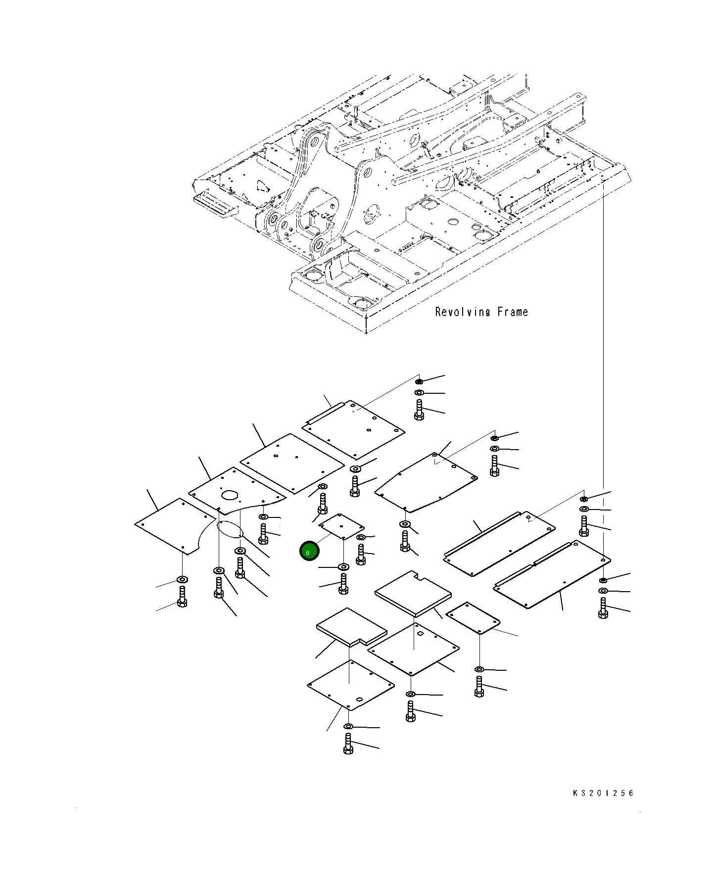 Крышка 206-54-K3270 Komatsu