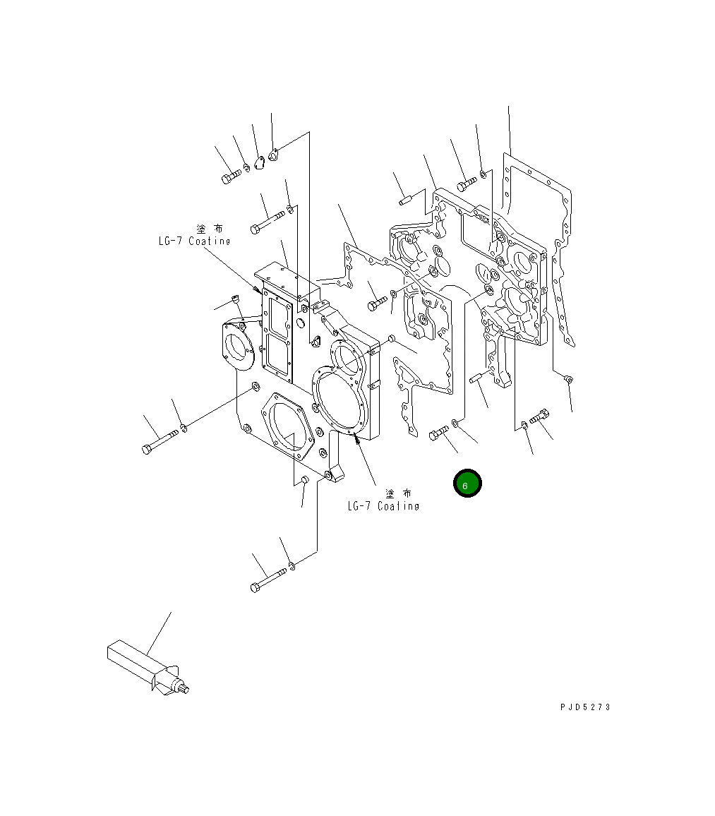 Болт 01010-31435 Komatsu