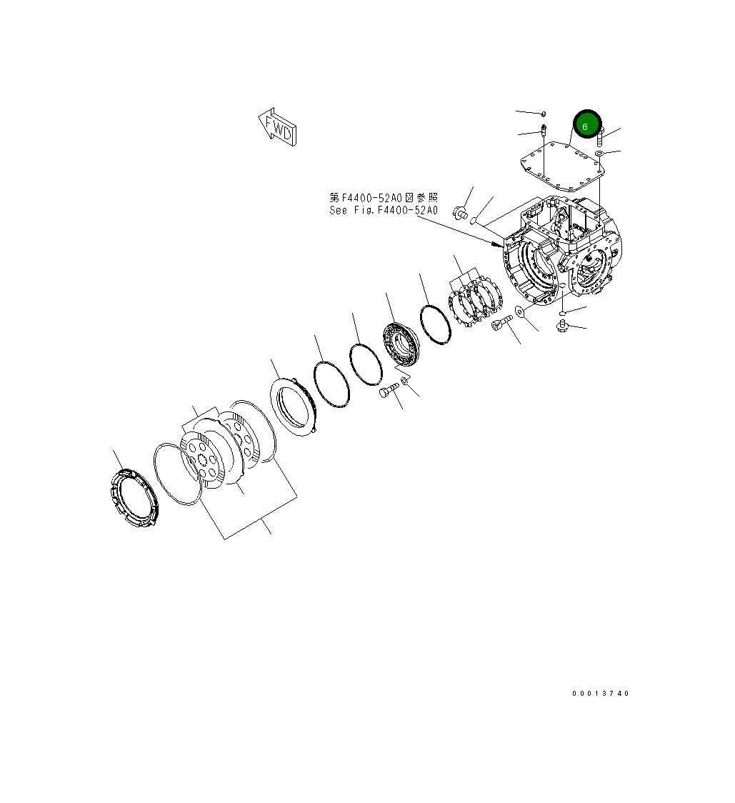 Крышка 417-22-33140 Komatsu