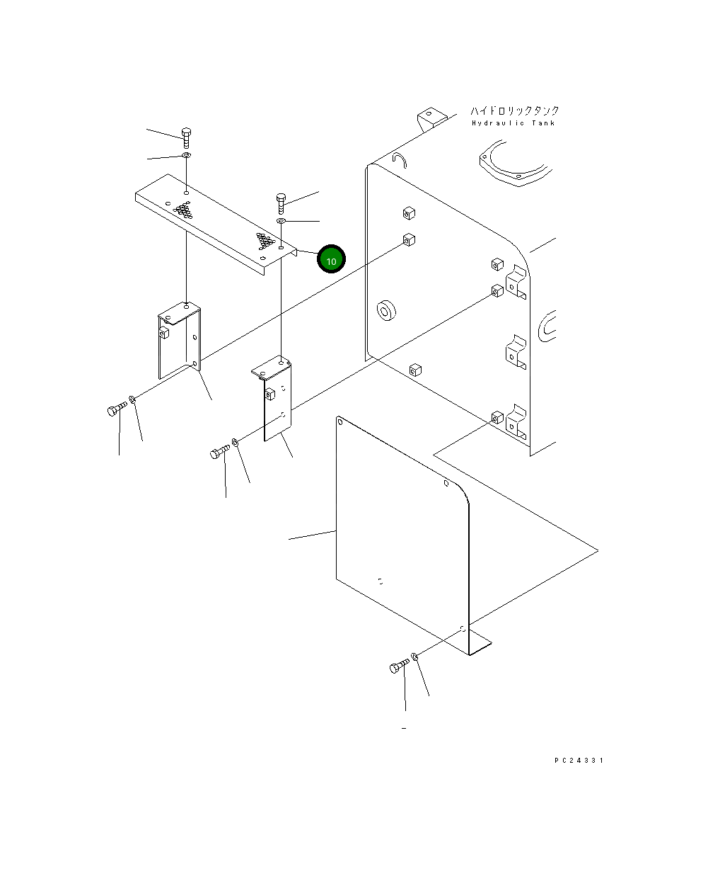Крышка 207-54-62411 Komatsu