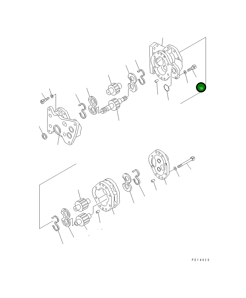 Болт 01252-31255  Komatsu