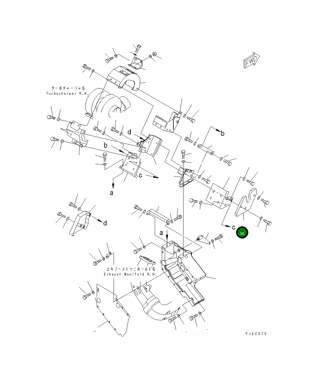 Крышка 6166-15-9941 Komatsu