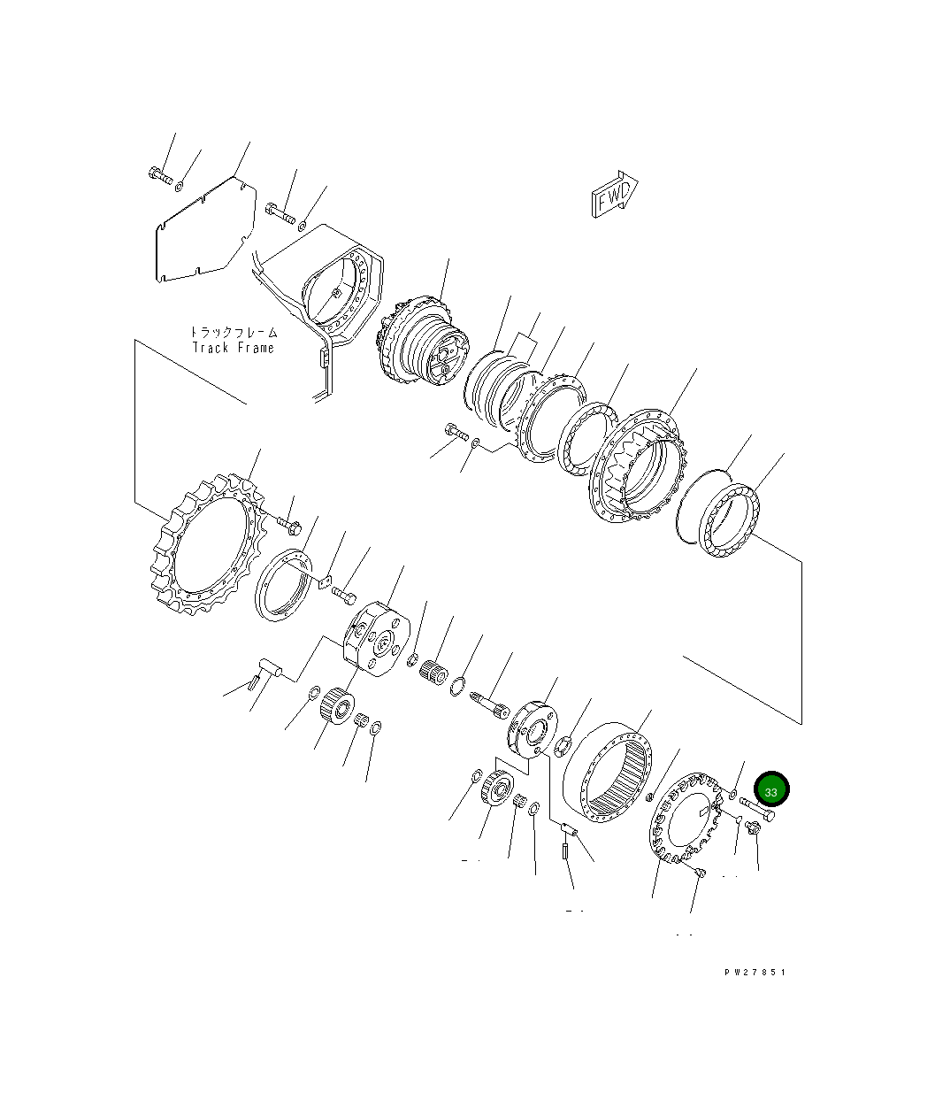 Болт 01011-61880 Komatsu