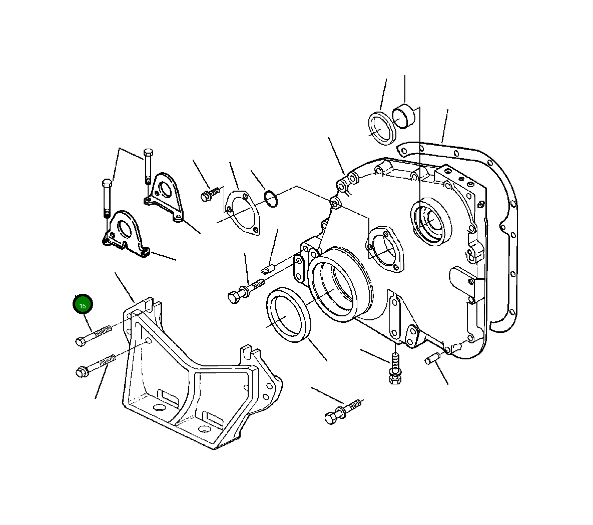 Болт 1267 795 H1 Komatsu