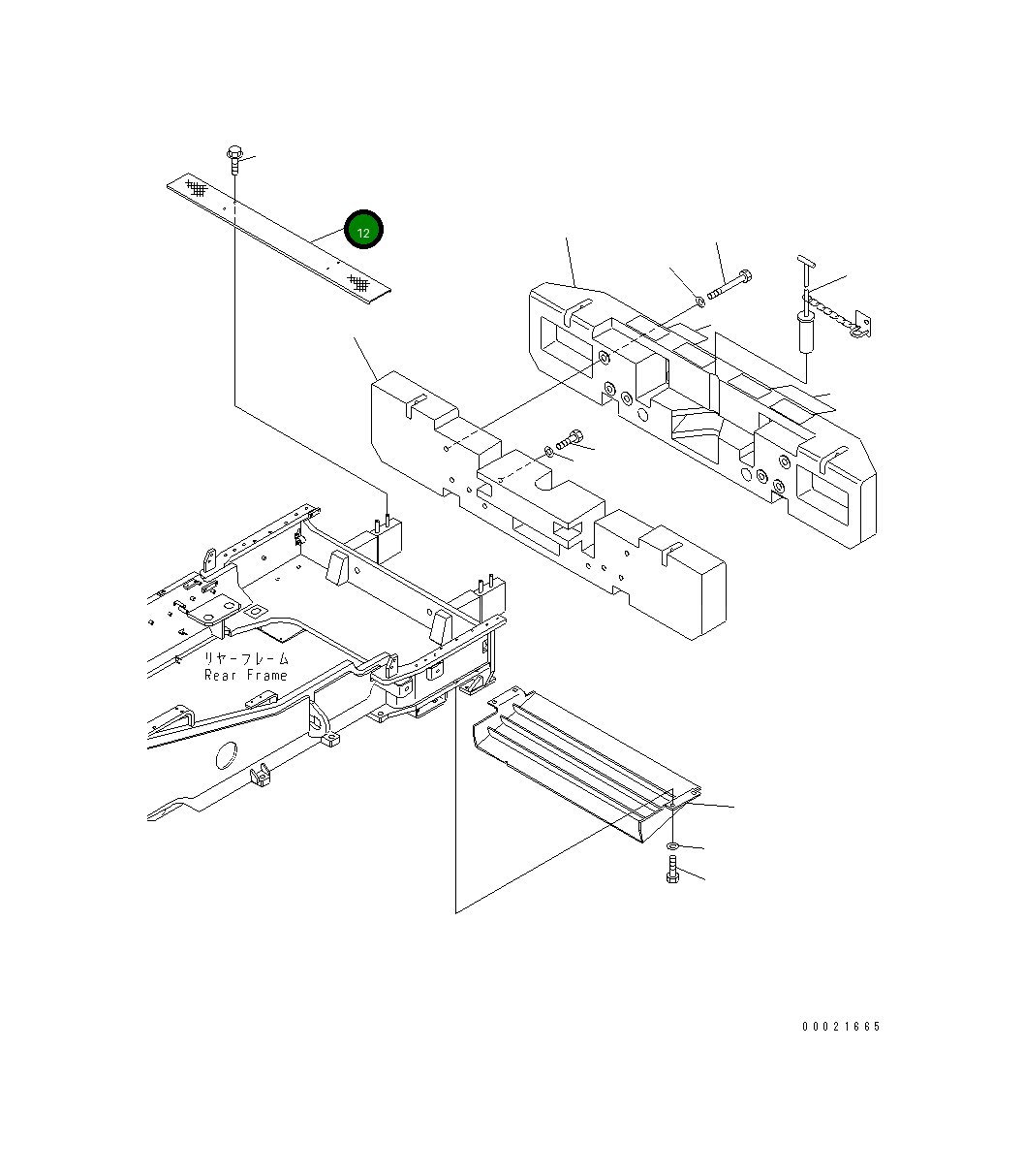 Крышка 427-54-24680 Komatsu