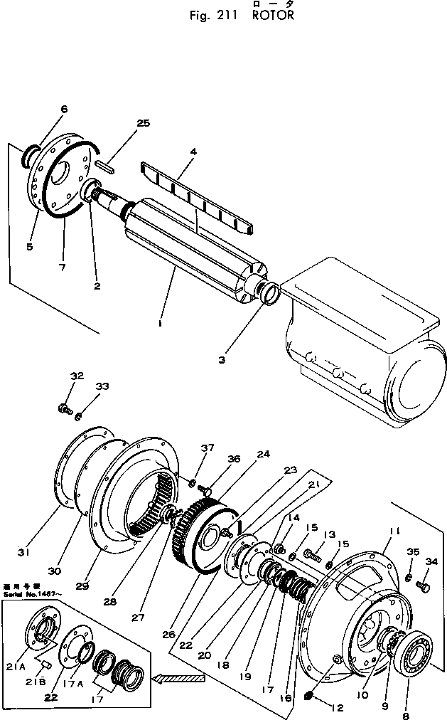 Кольцо уплотнительное (O-Ring) M710019002140 Komatsu