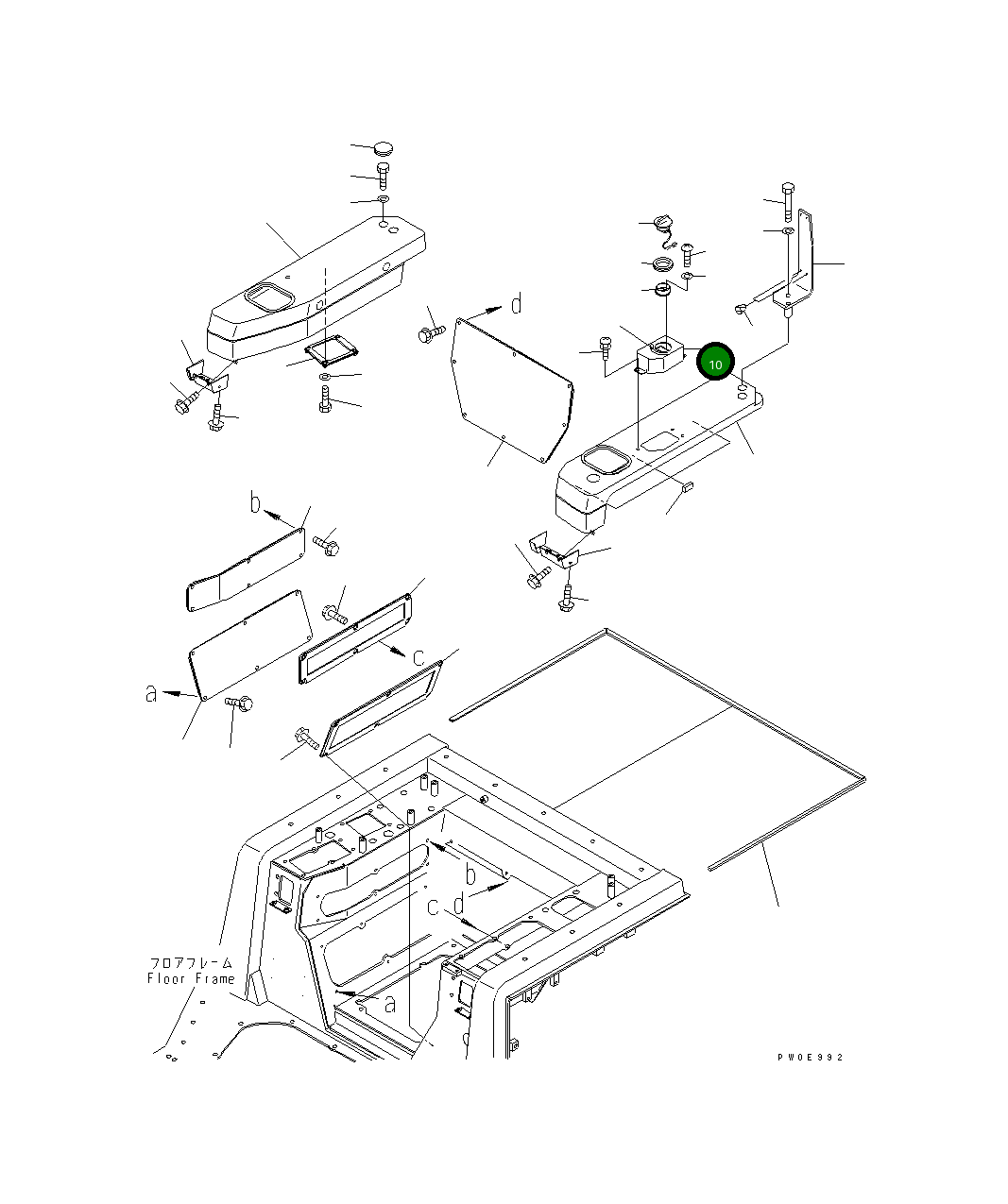 Крышка 14Z-54-25410 Komatsu