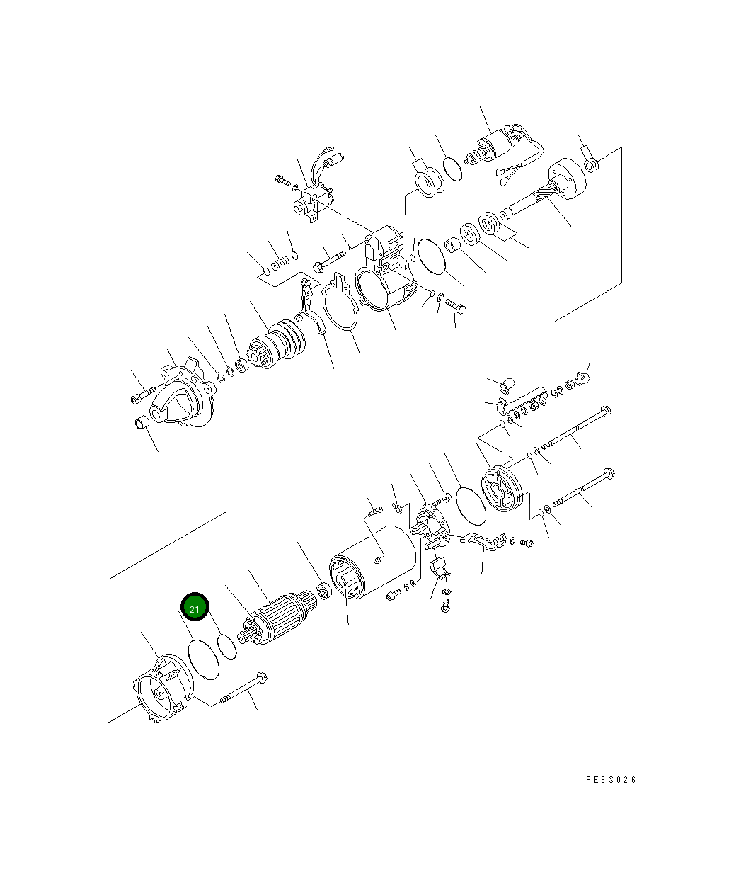 Кольцо уплотнительное (O-Ring) SD6414-042-00 Komatsu