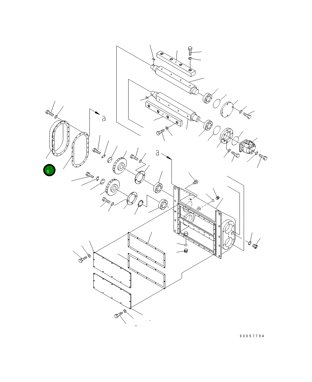 Крышка 8206-72-1250 Komatsu