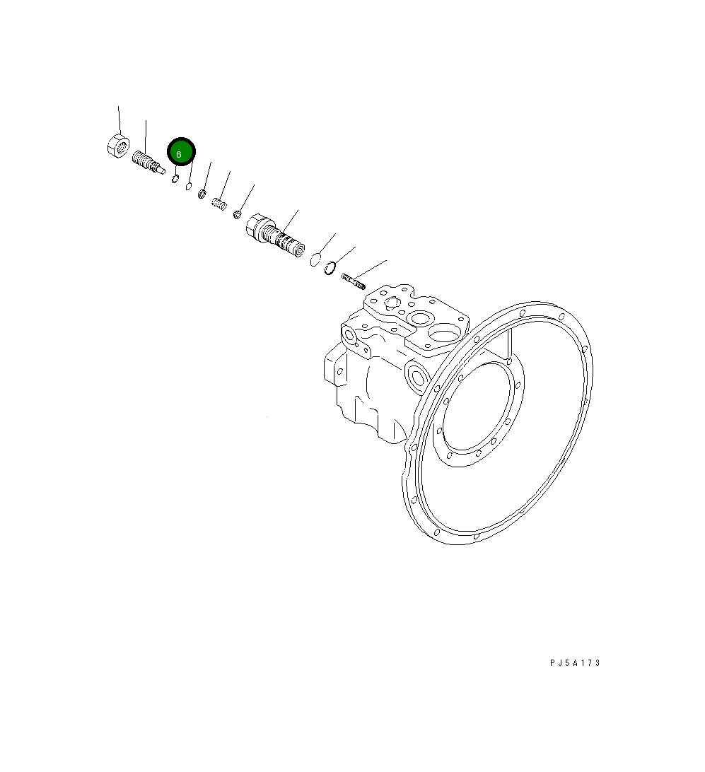 Кольцо 07001-02010 Komatsu
