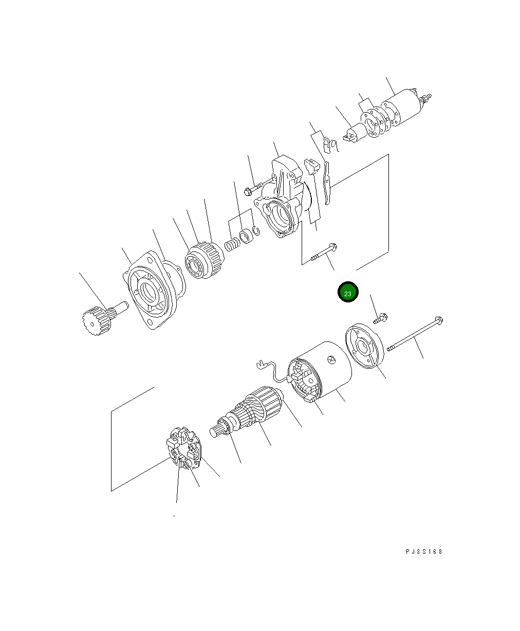 Болт YM26106-060402 Komatsu