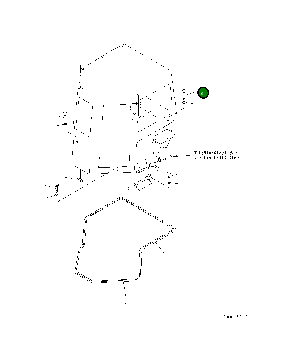 Болт 01010-81480 Komatsu