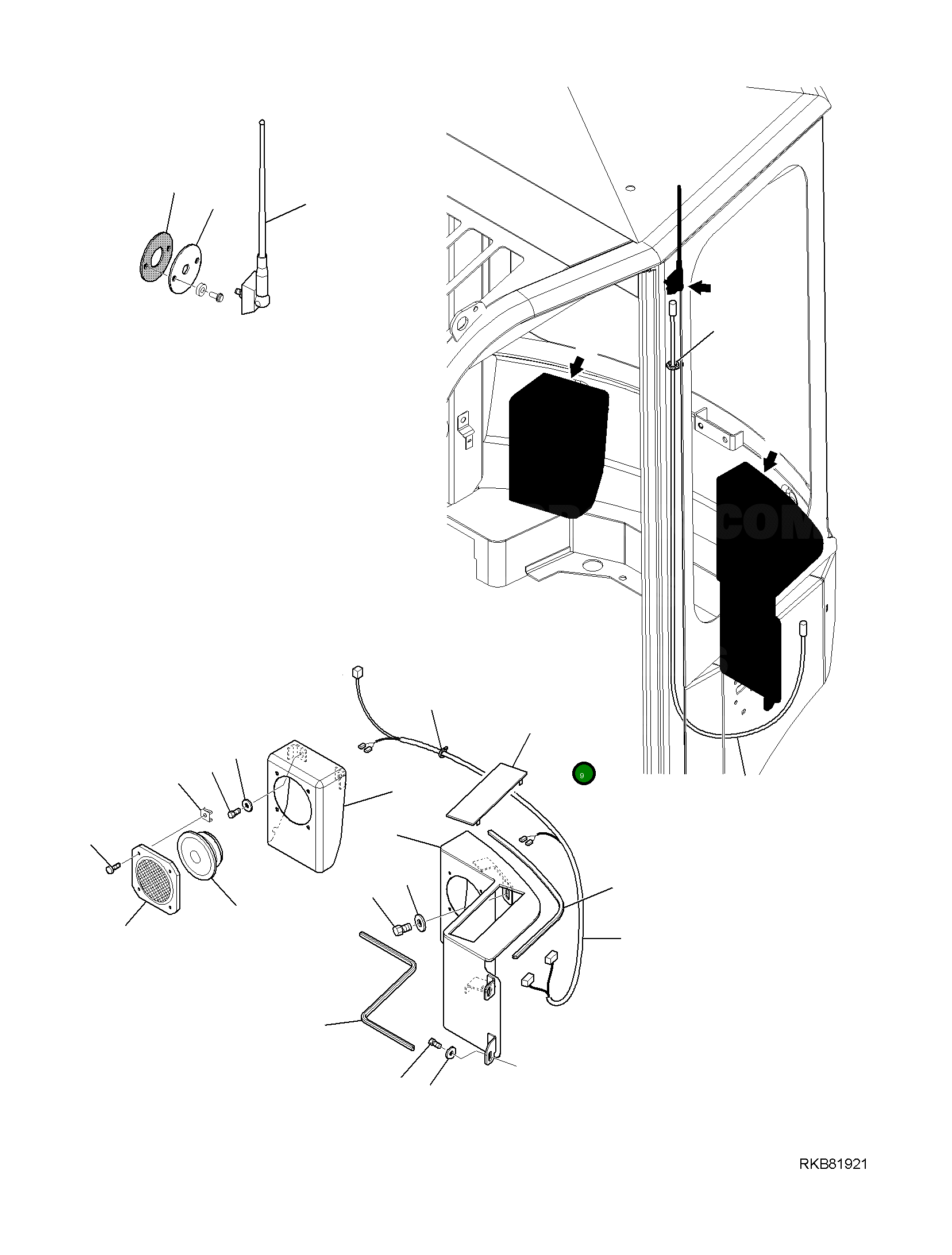 Крышка 22U-43-R2550  Komatsu