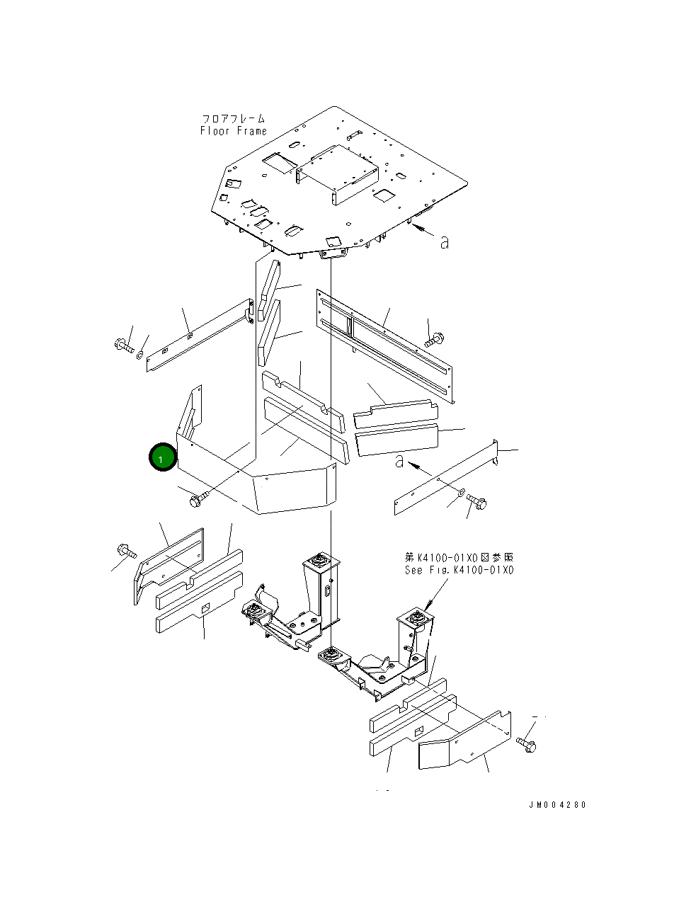 Крышка 427-54-24311  Komatsu