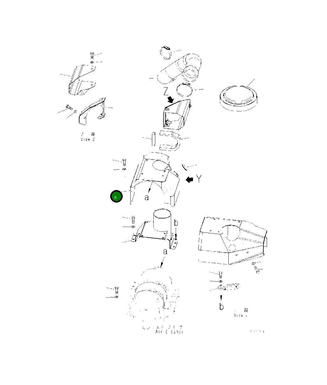 Крышка 423-54-68911  Komatsu