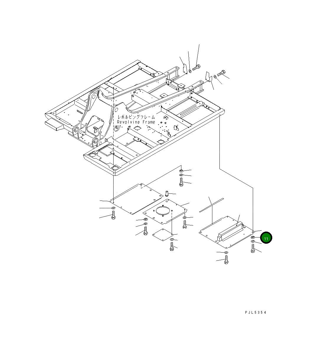 Крышка 20Y-54-31280  Komatsu