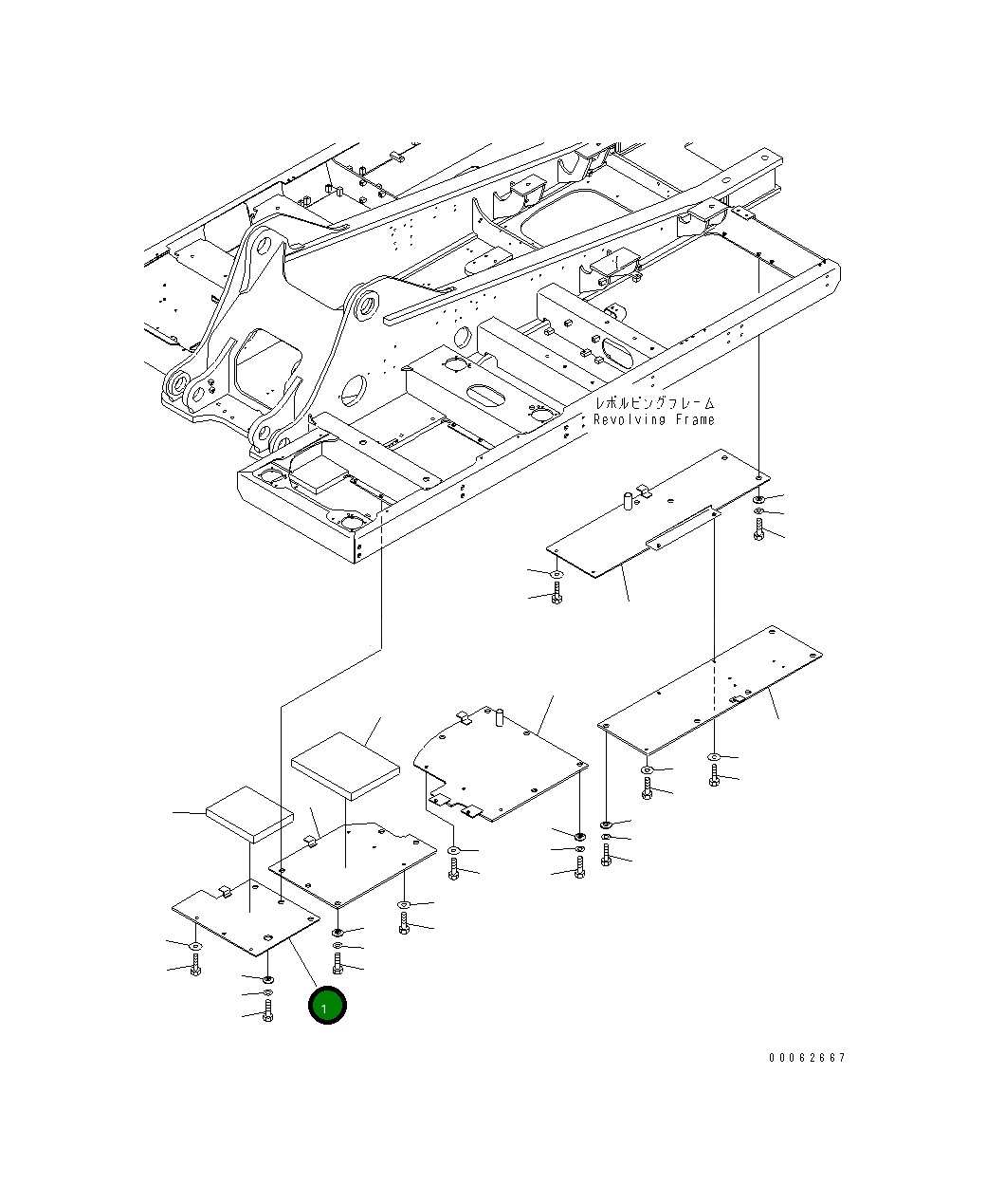 Крышка 207-54-KB960 Komatsu