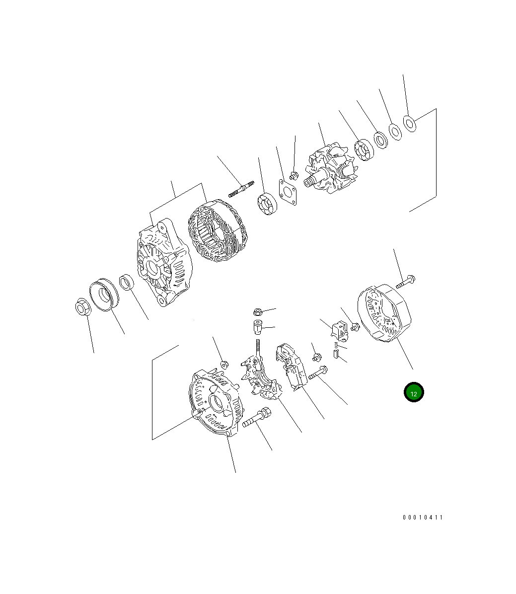 Крышка 459-128 Komatsu