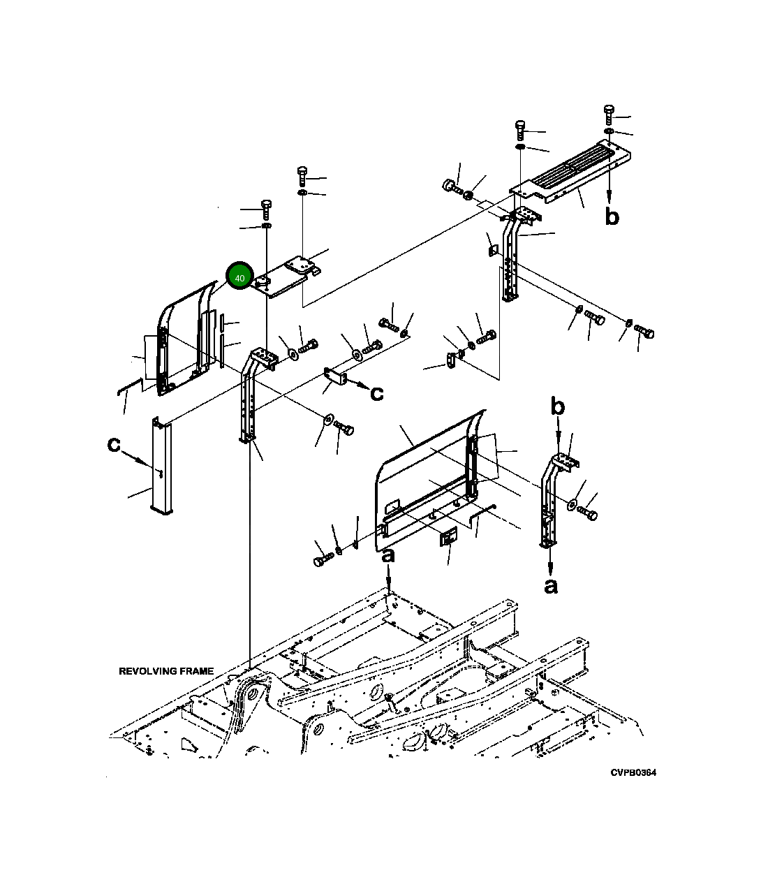 Крышка 206-54-A4420  Komatsu