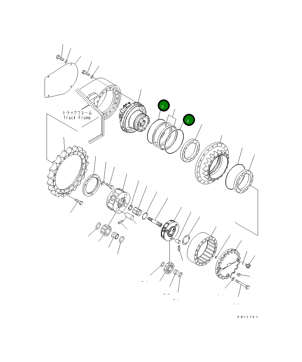 Кольцо уплотнительное (O-Ring) 14S-27-00110 Komatsu