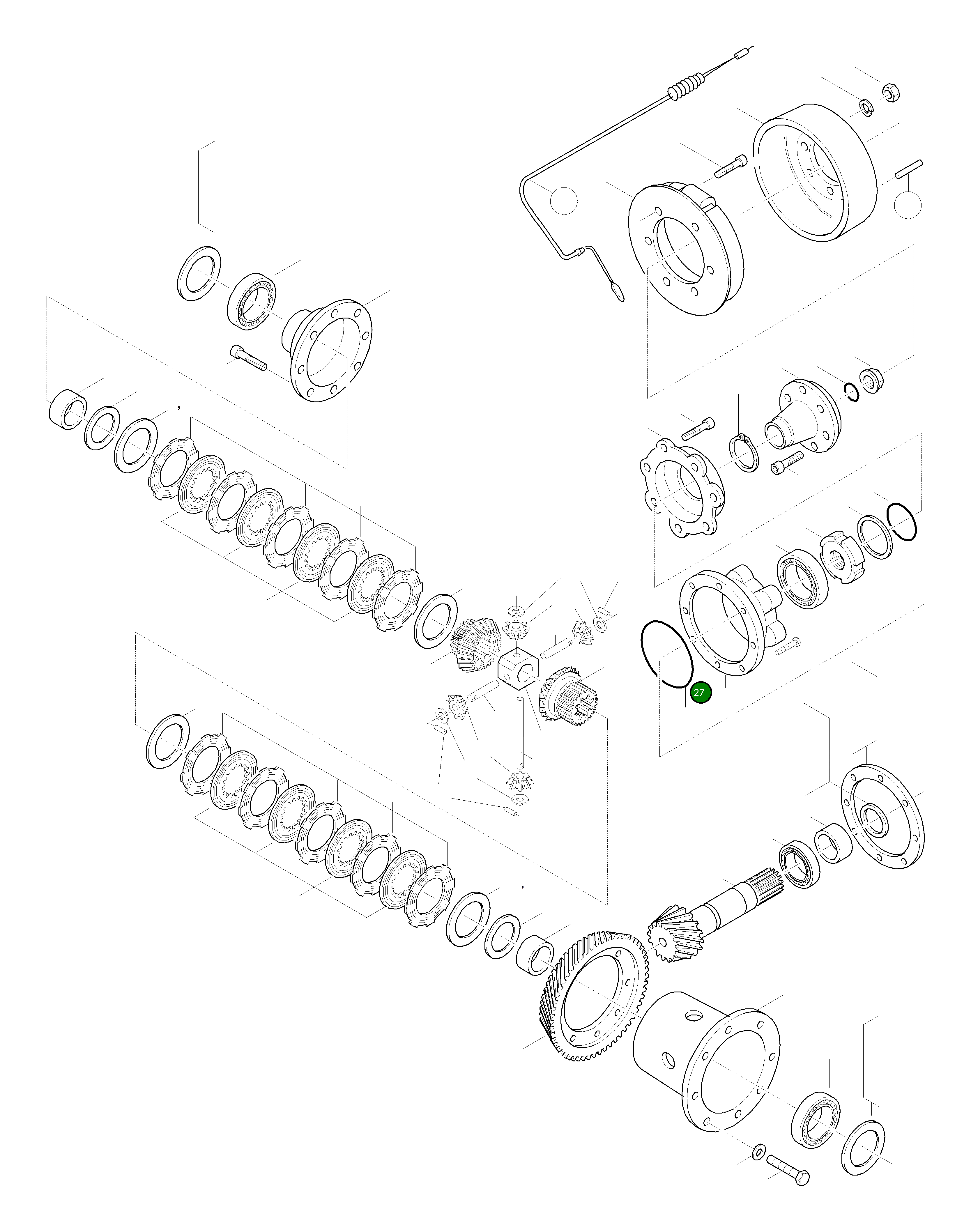 Крышка 42T-22-H0P03 Komatsu