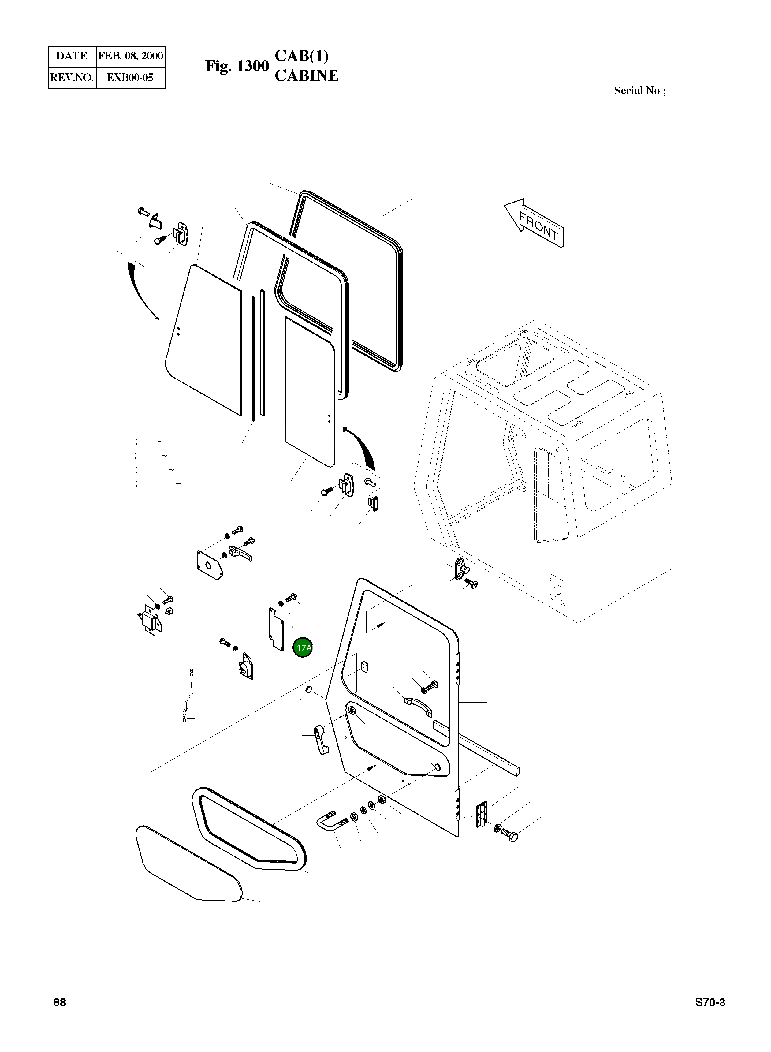 Крышка 2621-2553 Komatsu