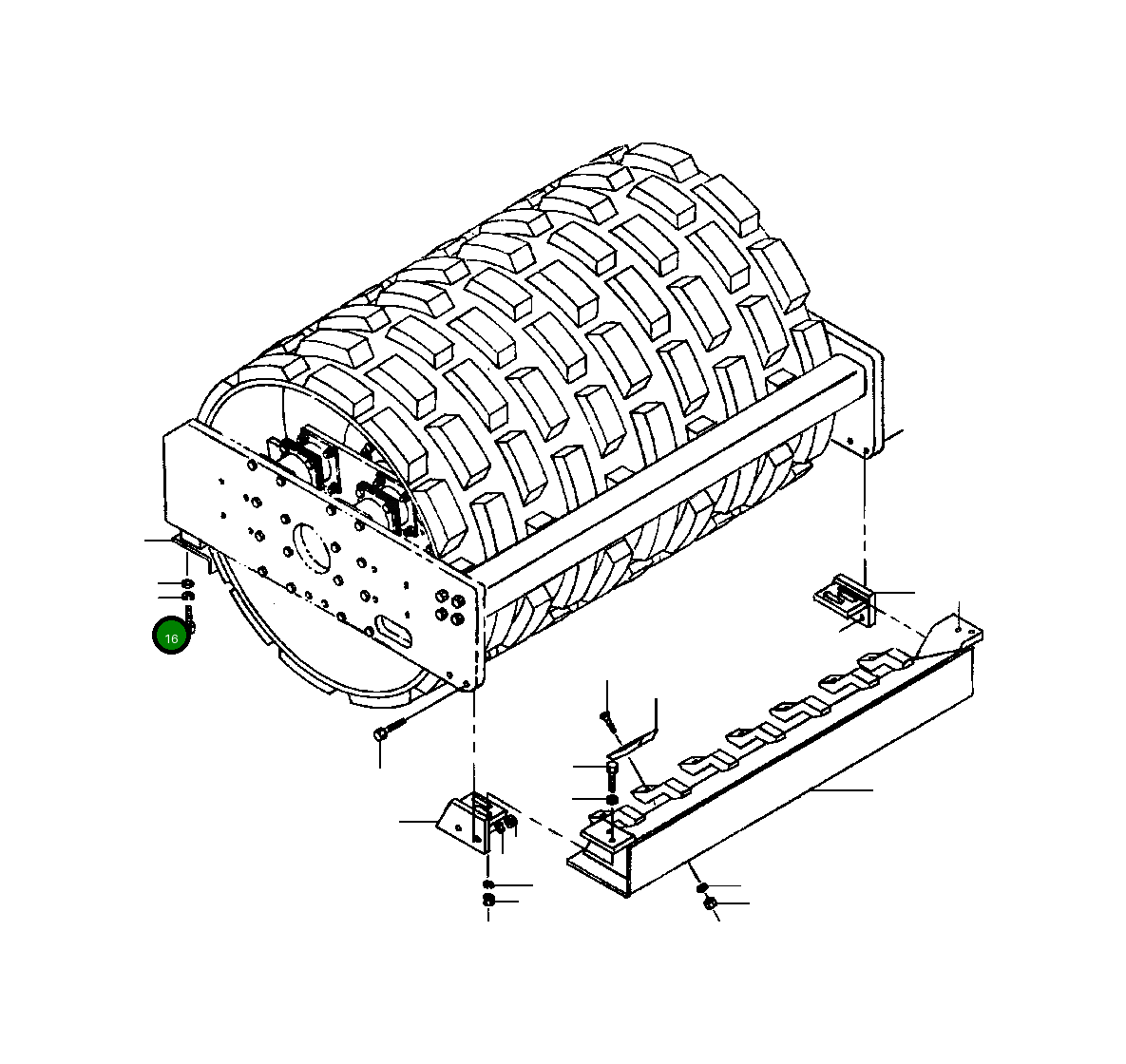 Болт 44 856 Komatsu