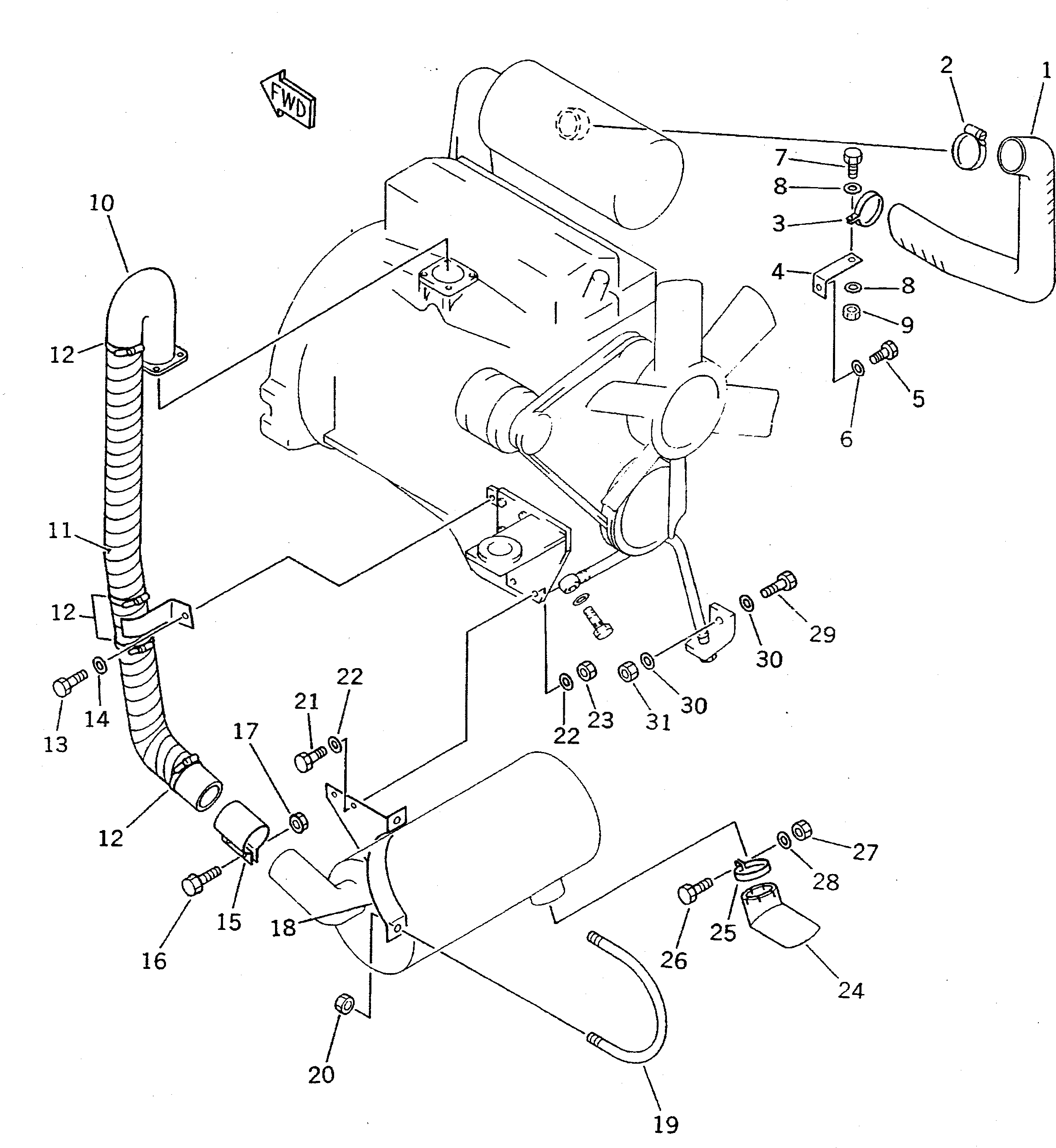 Болт 415-02-11210 Komatsu