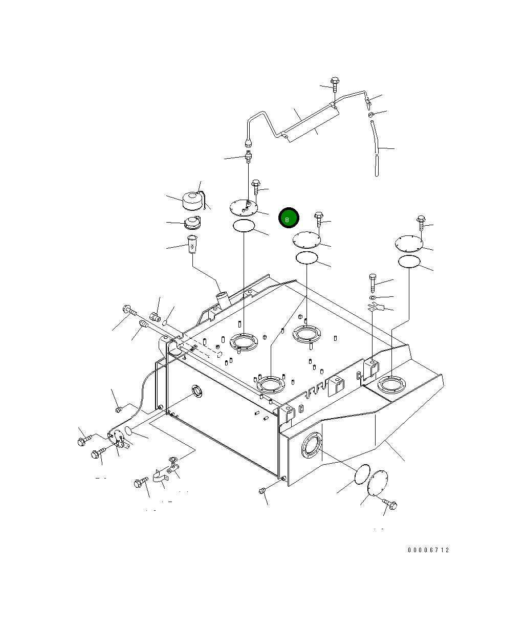 Крышка 427-04-21360 Komatsu