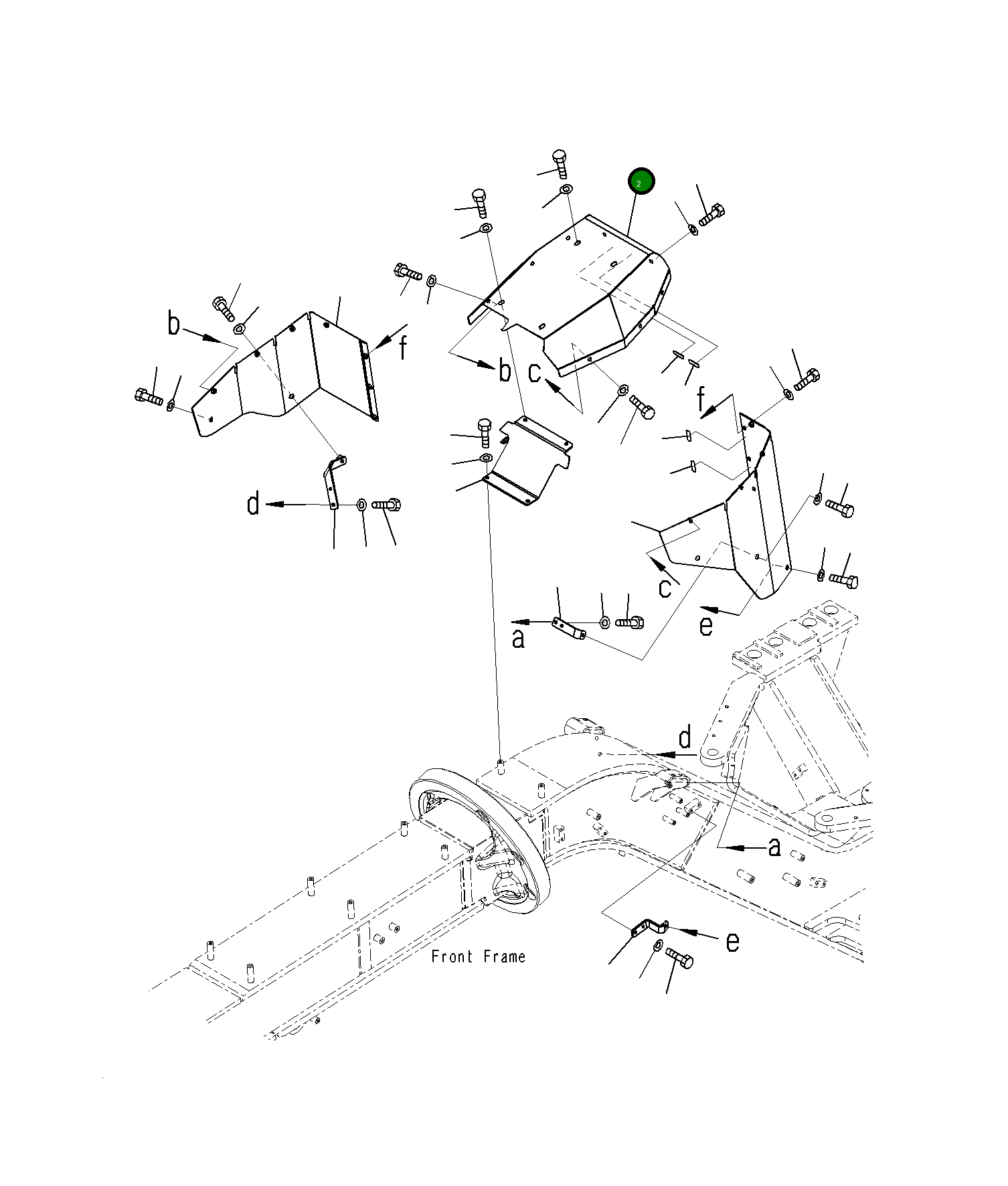 Крышка 23H-54-13681 Komatsu