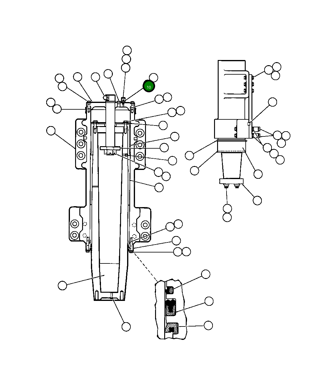 Кольцо уплотнительное (O-Ring) TF1144  Komatsu