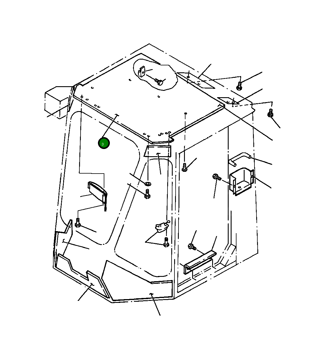 Крышка 421-925-A180  Komatsu