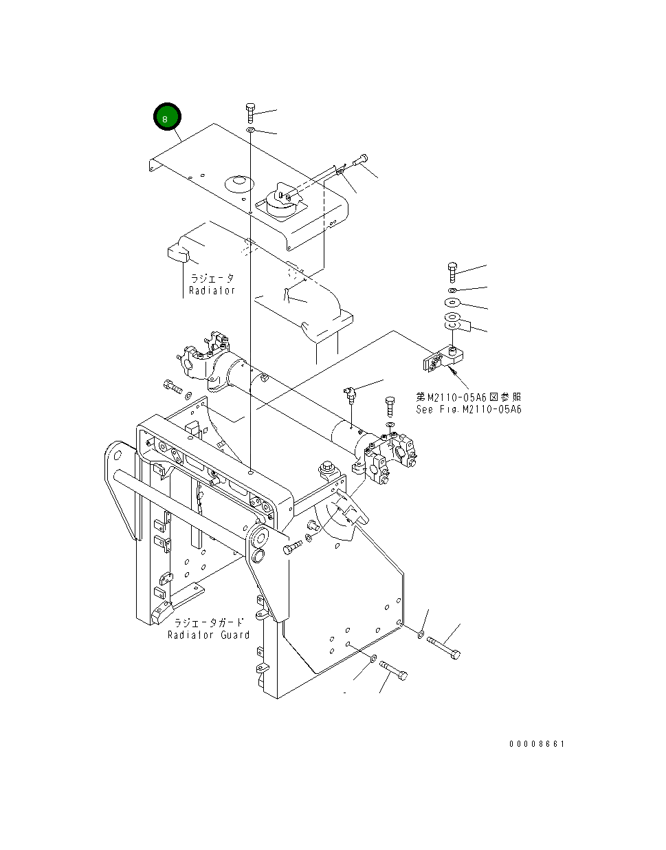 Крышка 154-54-52150 Komatsu