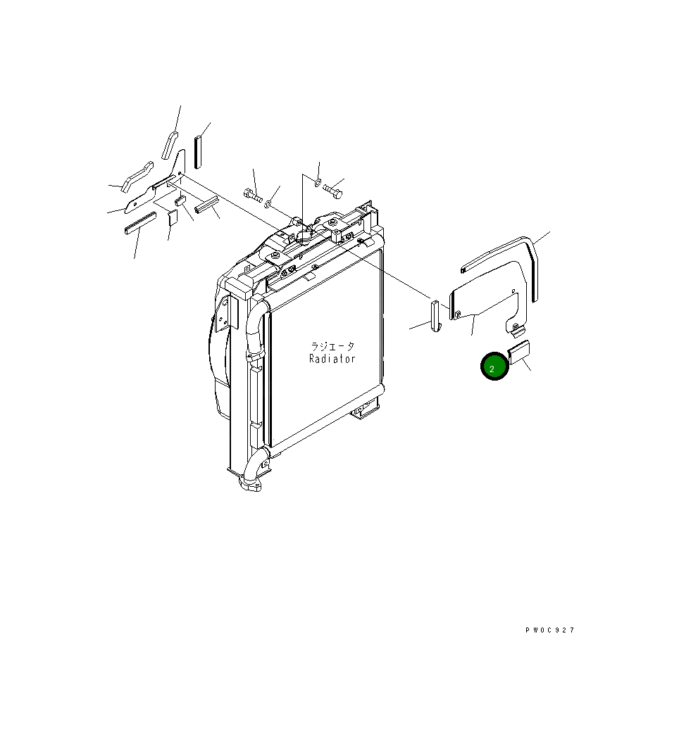 Крышка 21W-03-41851 Komatsu