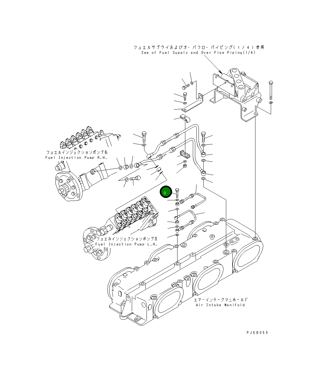 Болт 6166-75-5780 Komatsu