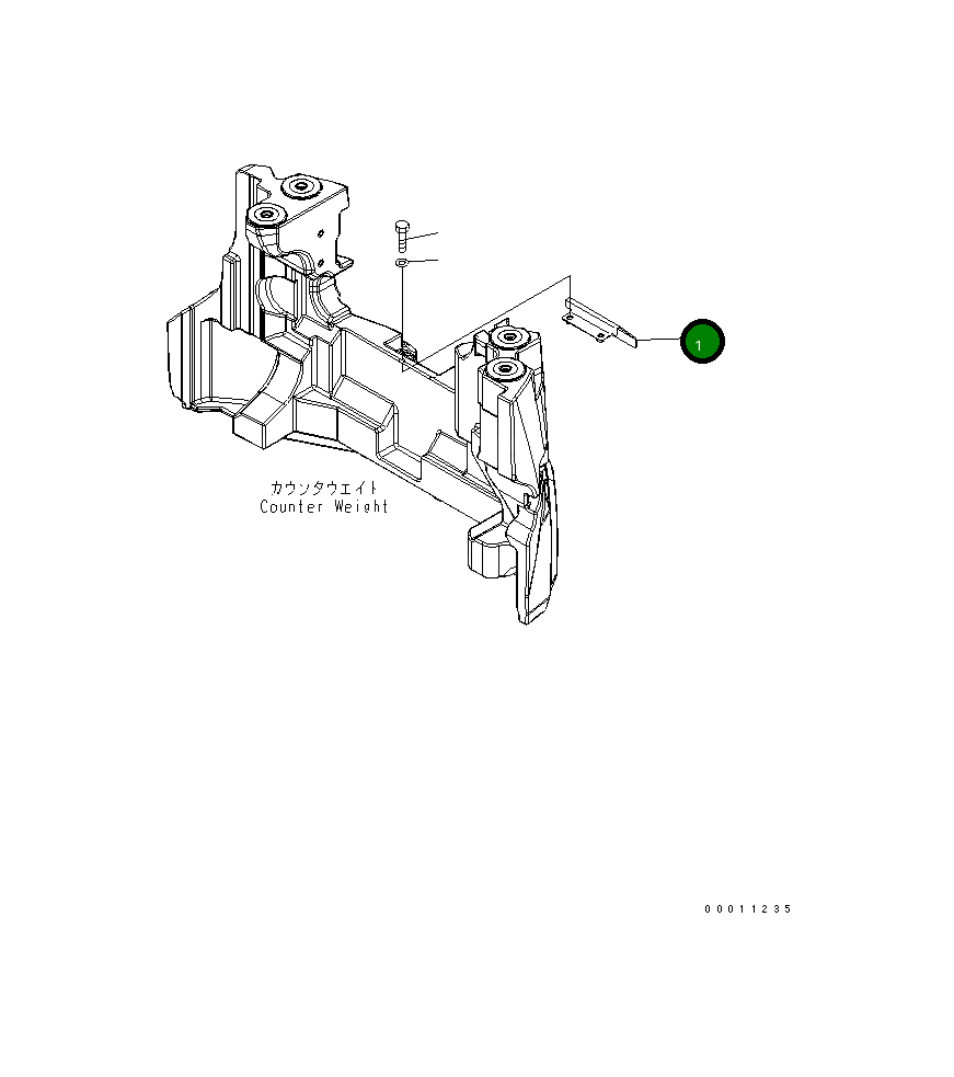 Крышка 22M-46-22181 Komatsu