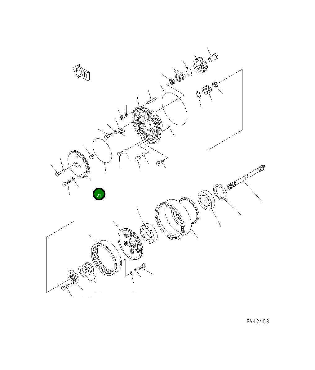 Крышка 427-22-12622  Komatsu
