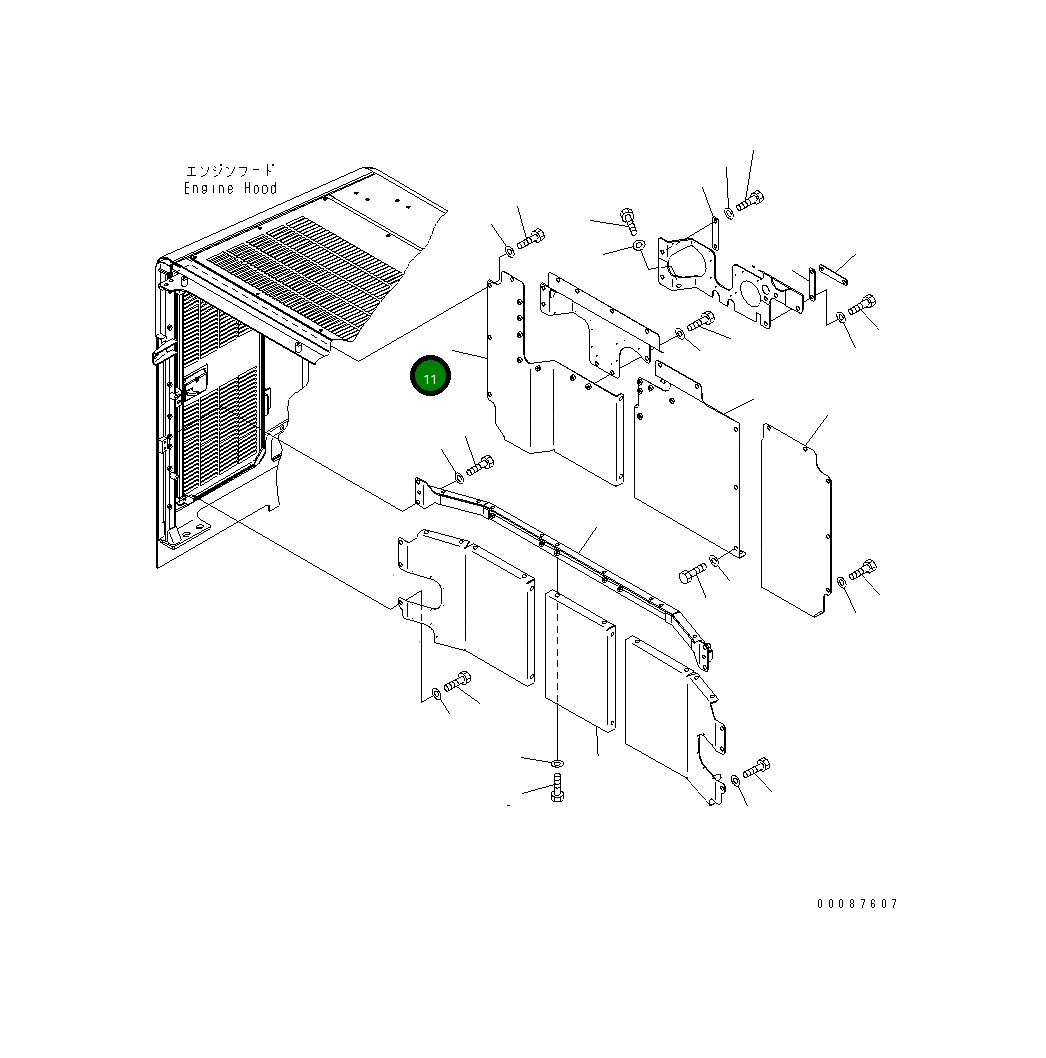 Крышка 426-54-46632 Komatsu