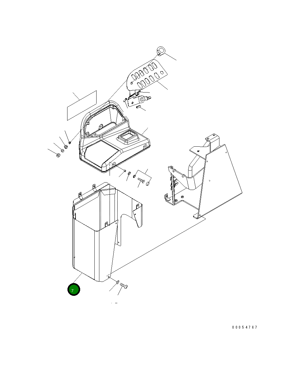 Крышка 423-43-48141 Komatsu