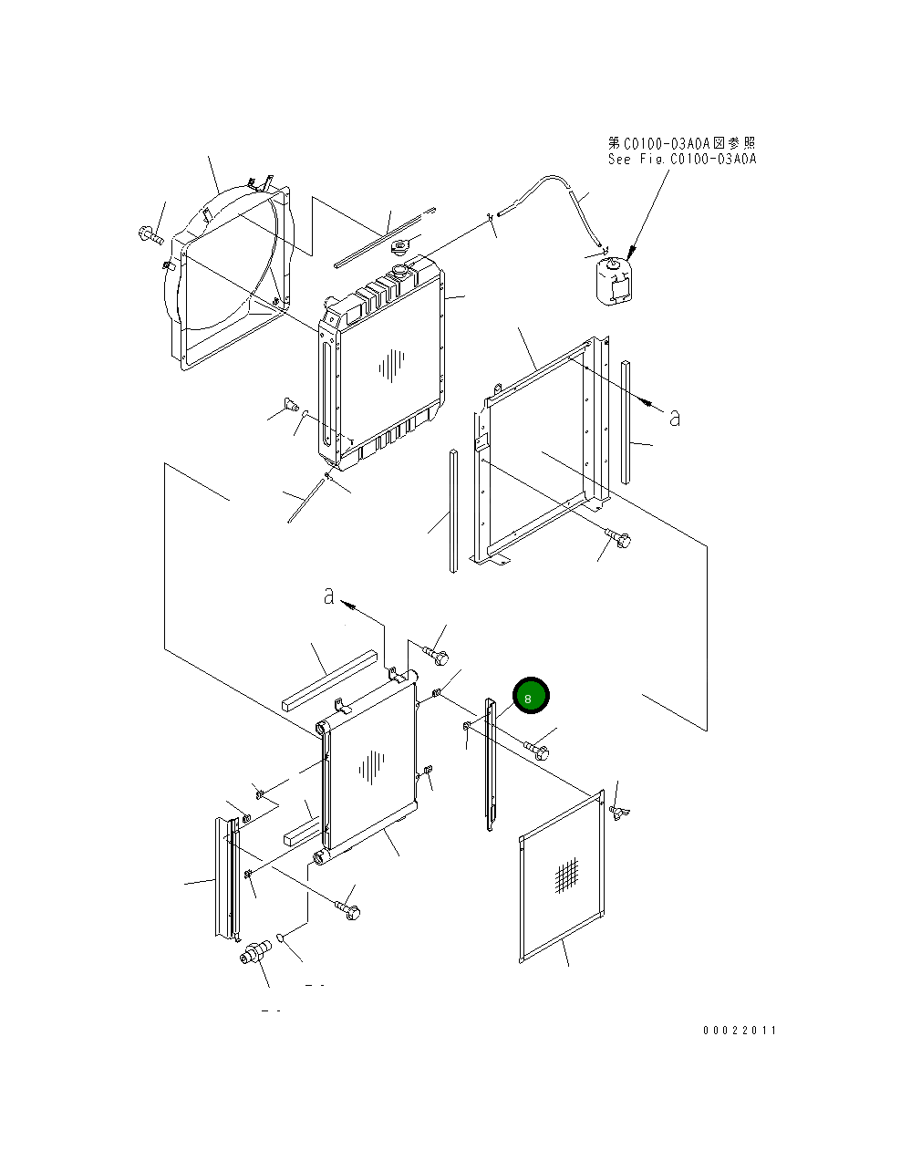 Крышка 201-03-72511 Komatsu