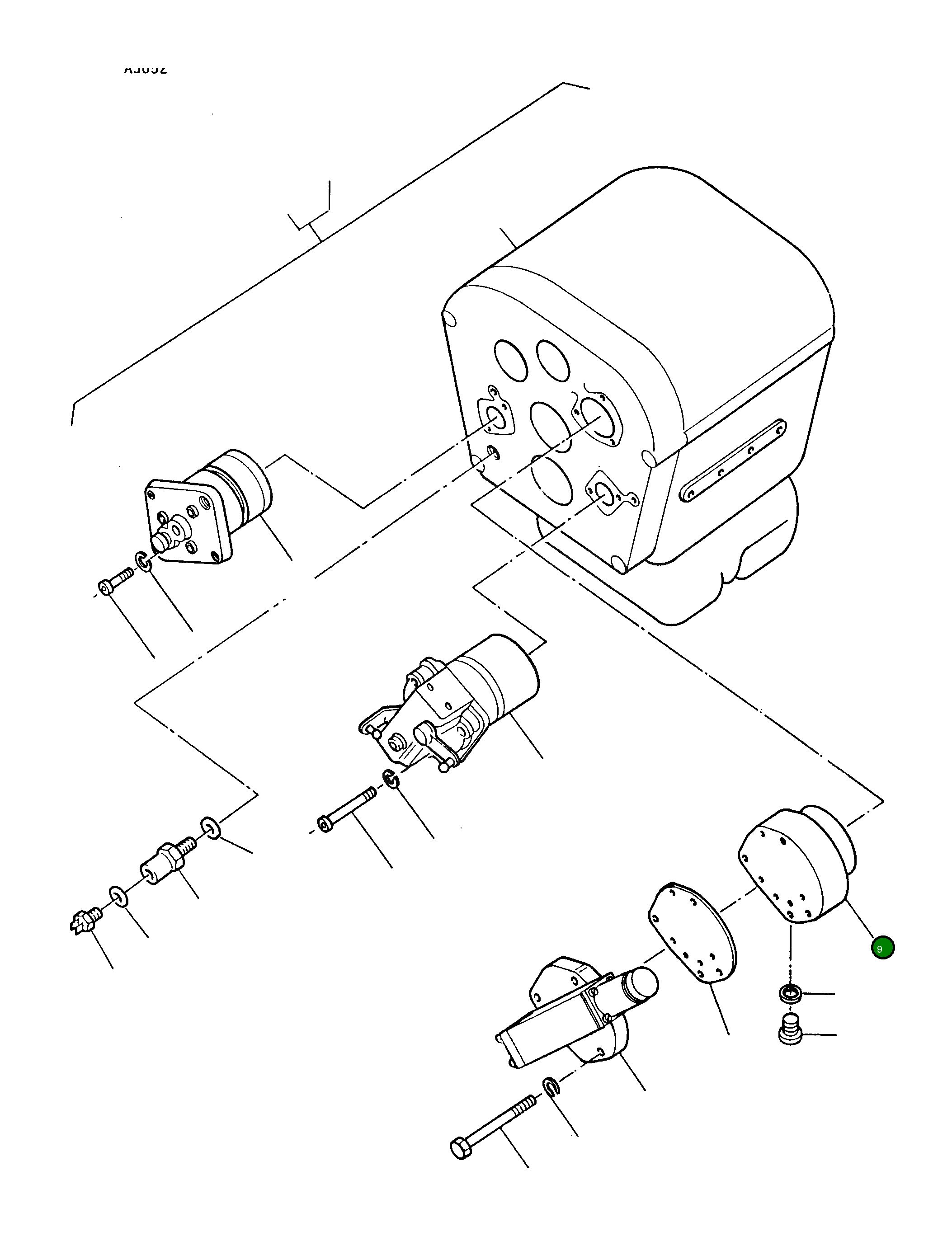 Крышка 3077060M91 Komatsu