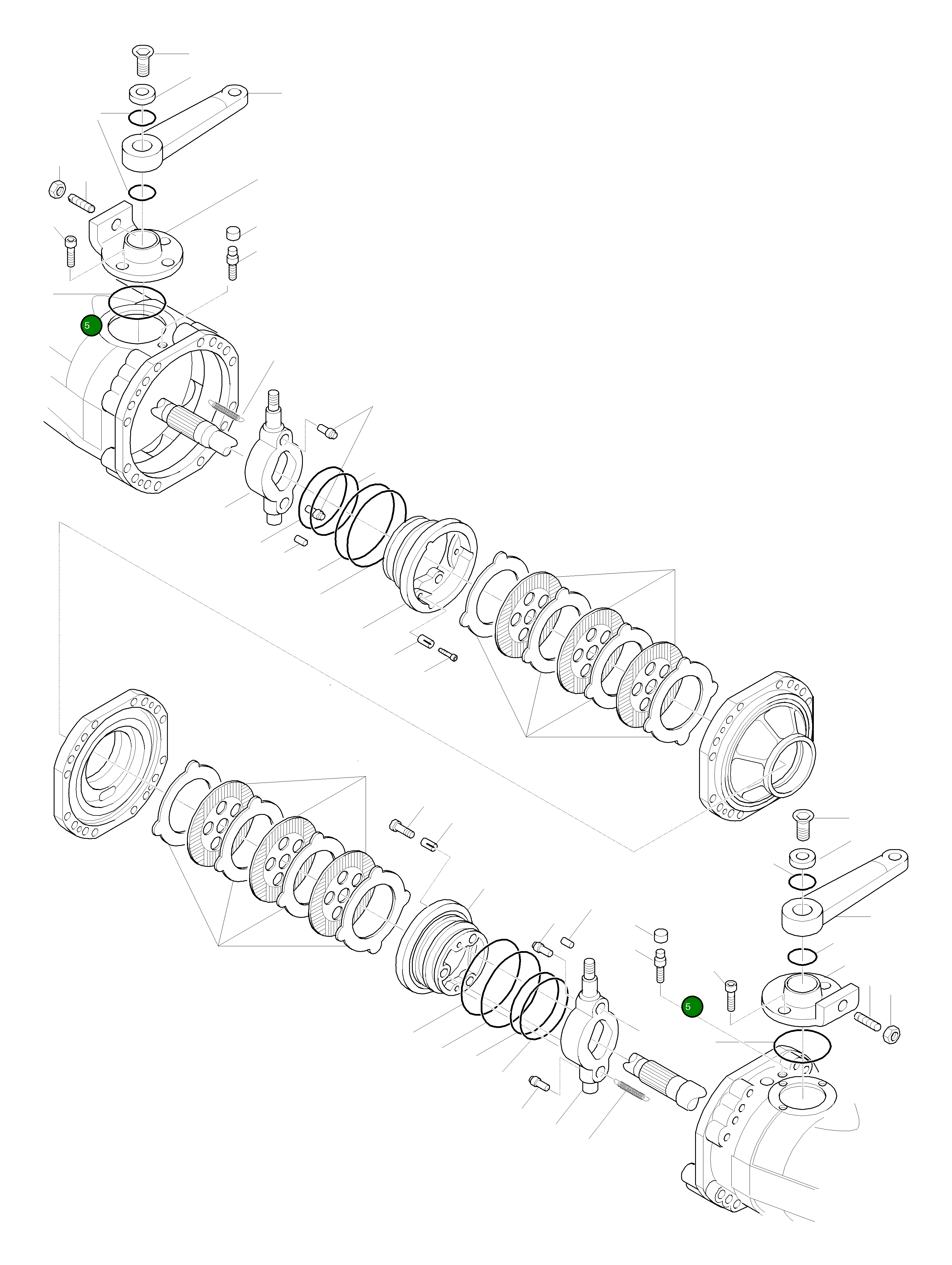 Кольцо уплотнительное (O-Ring) 42W-23-H0P19  Komatsu