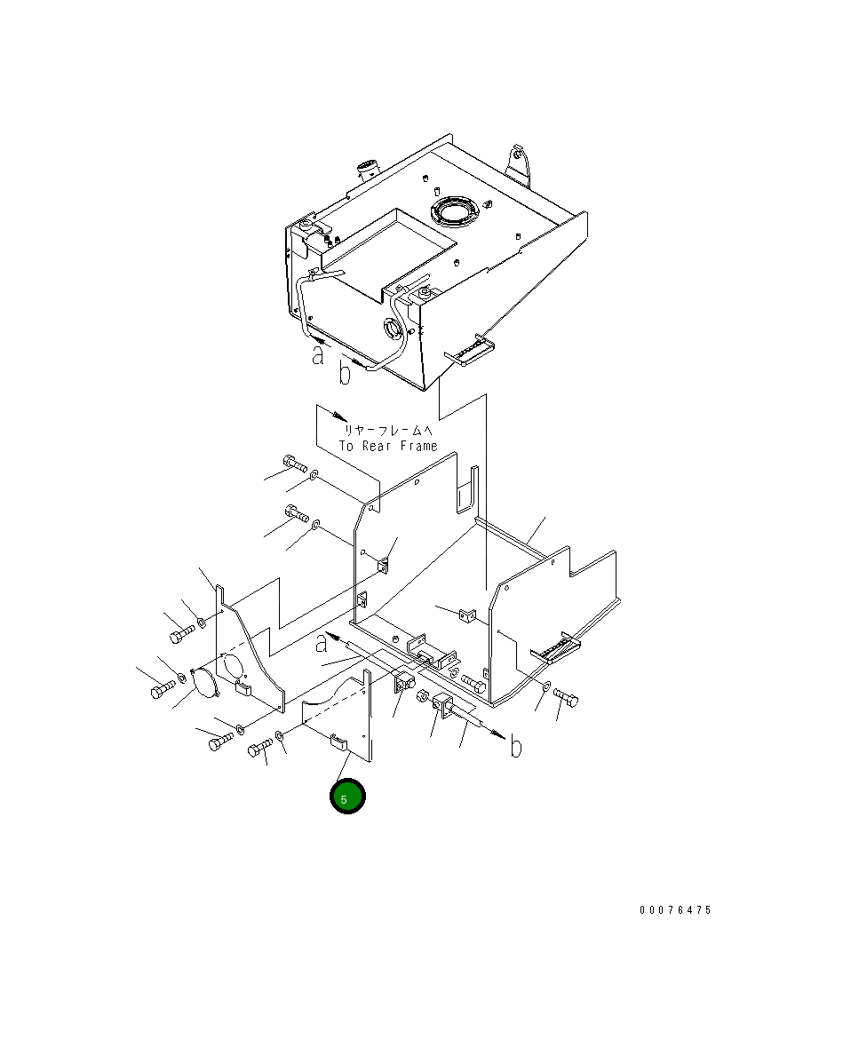Крышка 421-04-A1350 Komatsu