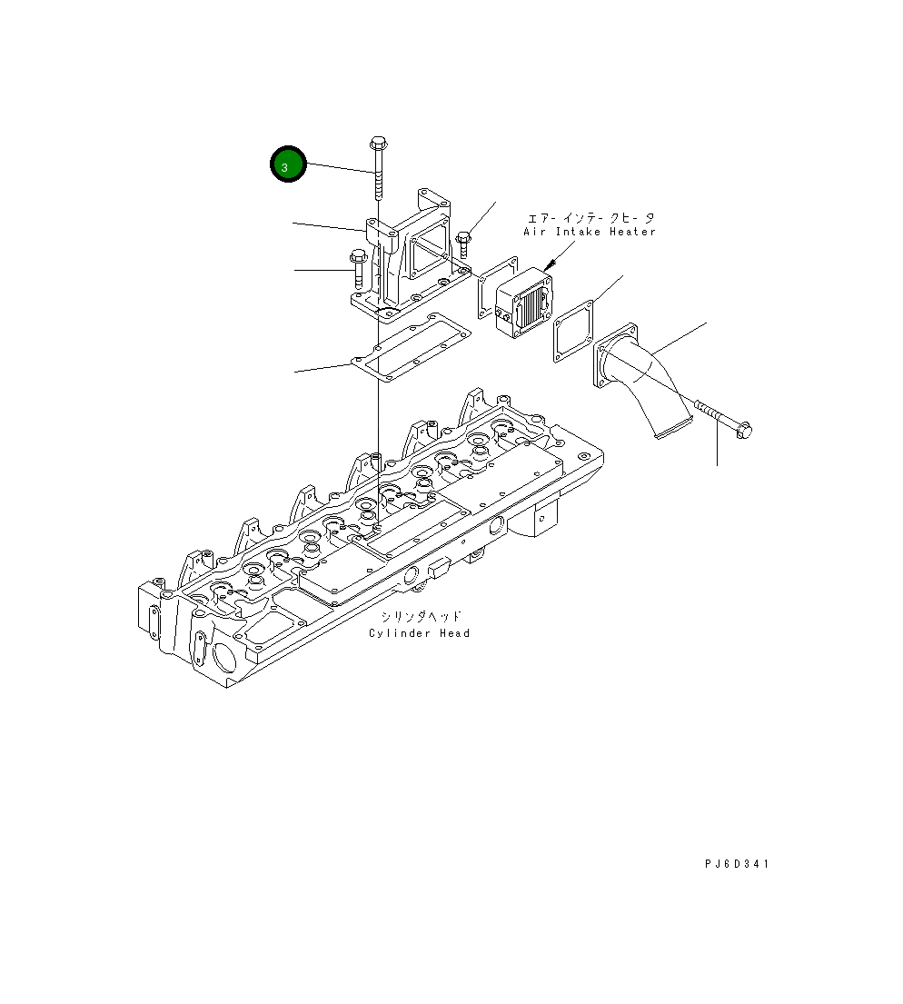 Болт 6742-01-2440 Komatsu