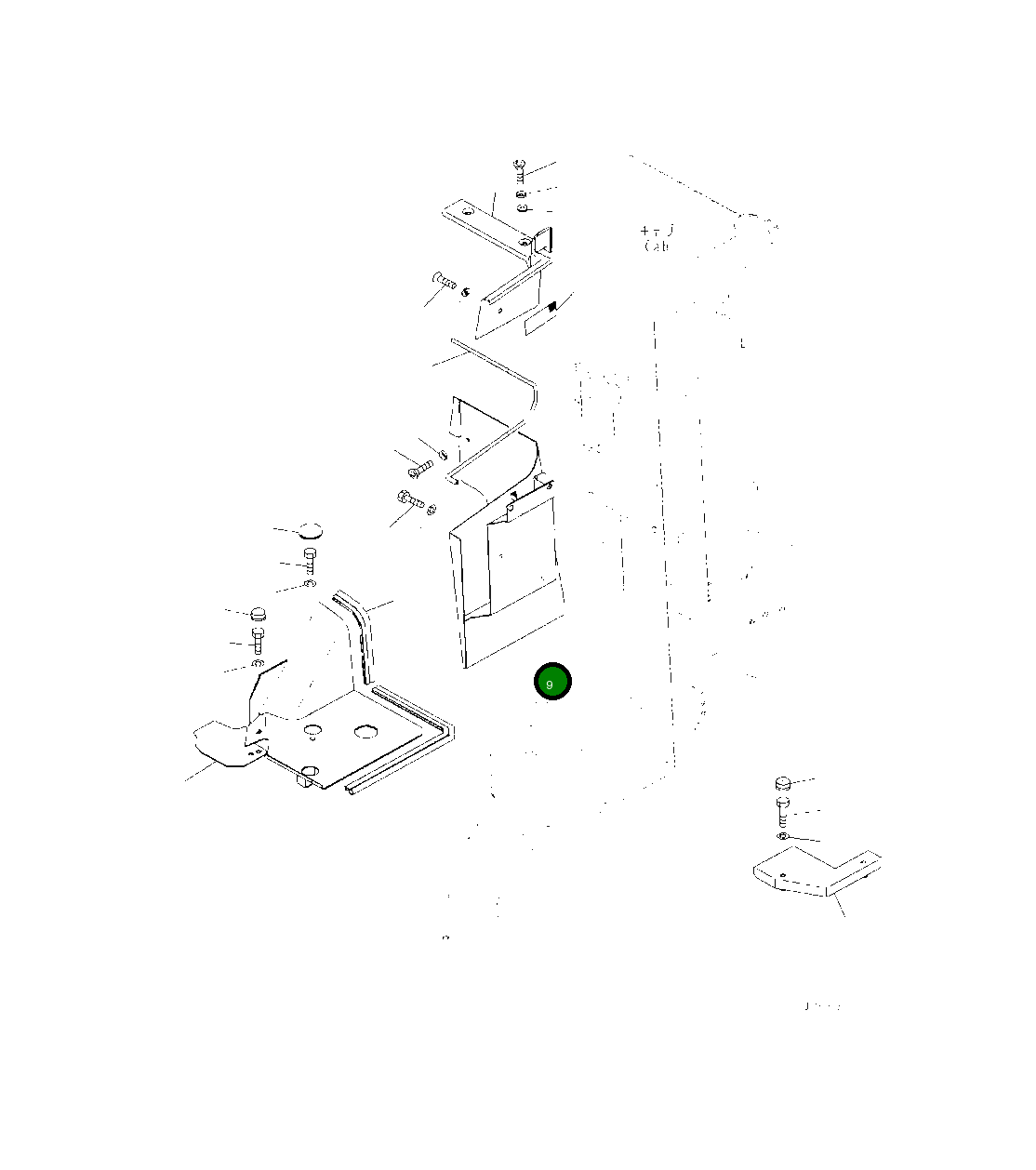 Крышка 425-S33-5981 Komatsu