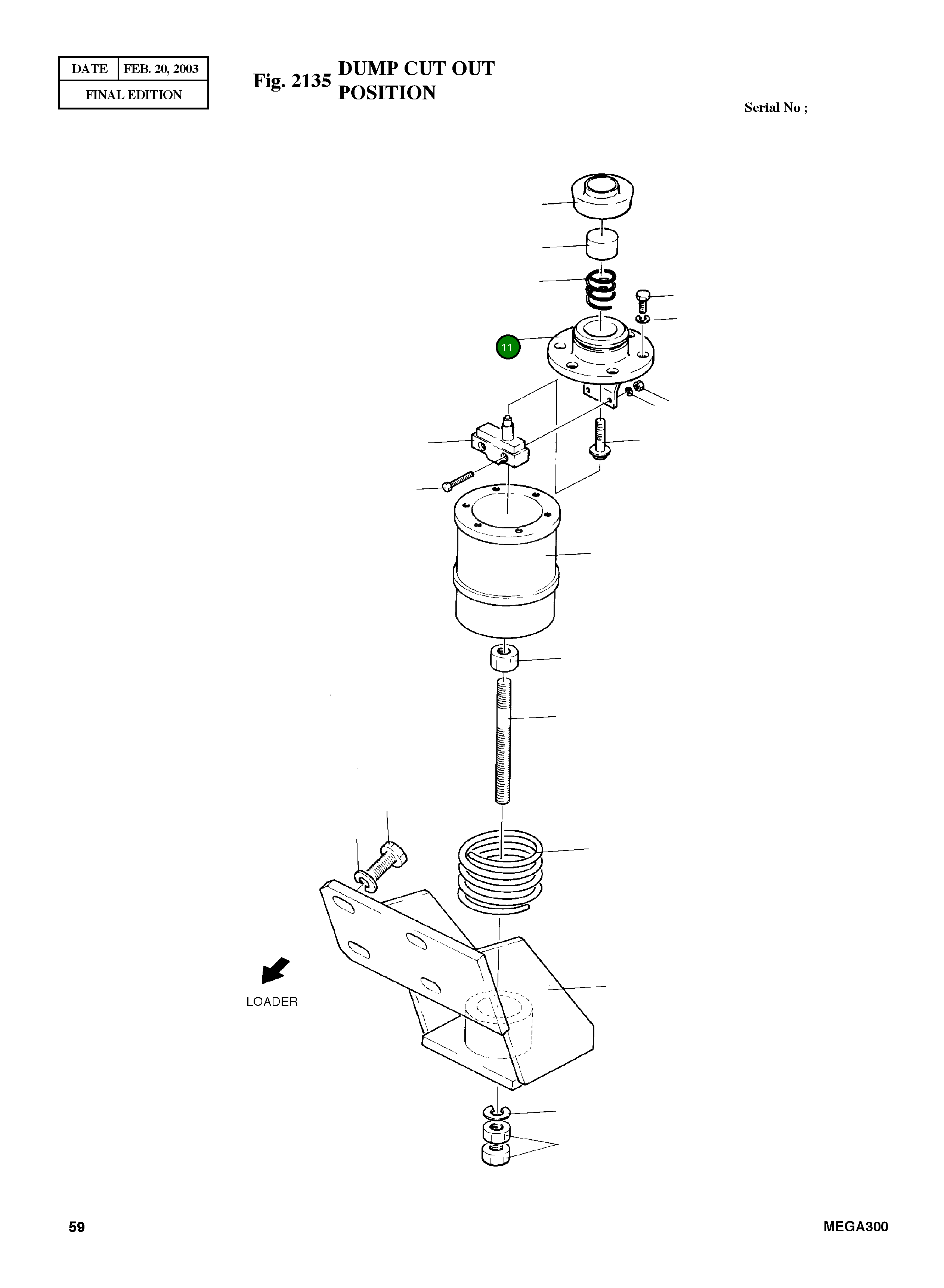 Крышка 4229-4003 Komatsu